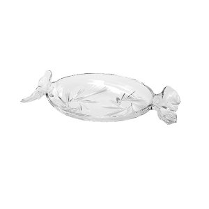 PETISQUEIRA DE VIDRO EM FORMATO DE BALA TRANSPARENTE 34CM - 43SG4V21