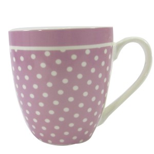CANECA MINI SOPEIRA EM PORCELANA POA VINTAGE ROSA 580 ML