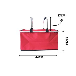 CESTA TÉRMICA PIQUENIQUE DOBRÁVEL E COM ALÇA 30 LITROS - CA15073-VM