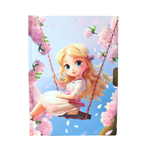 DIÁRIO DA MENINA NO BALANÇO COM CADEADO 56 FOLHAS - SXFS14066-D