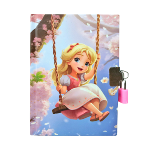 DIÁRIO DA MENINA COM CADEADO E CANETA BATOM 56 FOLHAS - SXFS14069-C