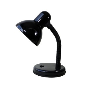 LUMINÁRIA DE MESA HASTE FLEXIVEL PRETA BIVOLT E27