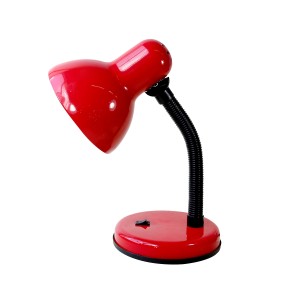 LUMINÁRIA DE MESA HASTE FLEXIVEL VERMELHO BIVOLT E27