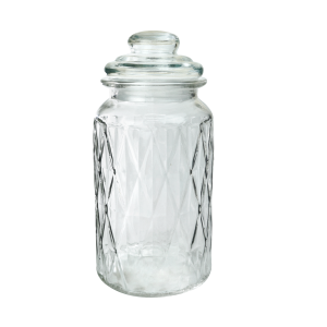 POTE DE VIDRO COM TAMPA 11X23CM 1,15 LITROS - 5794