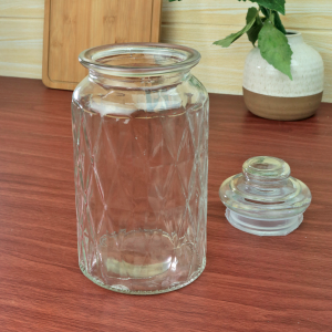 POTE DE VIDRO COM TAMPA 11X23CM 1,15 LITROS - 5794