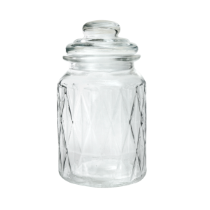 POTE DE VIDRO COM TAMPA 11X19CM 950ML - 5795