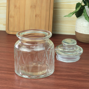 POTE DE VIDRO COM TAMPA 11X15CM 600ML - 5796