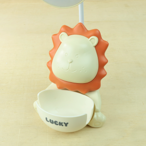 LUMINÁRIA DE MESA DIVERTIDA COM APONTADOR FORMATO LEÃO USB - 5666-BG