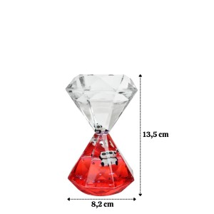 ENFEITE DECORATIVO TEMPORIZADOR DE ACRÍLICO PARA MESA - 5604-A