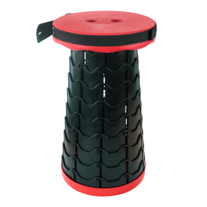 BANQUETA REDONDA RETRÁTIL DE PLÁSTICO 25X45CM - IM46219-VM