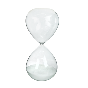 AMPULHETA DE VIDRO 60 MINUTOS 10X24CM - 767155-BR