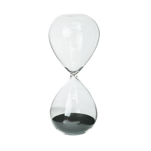 AMPULHETA DE VIDRO 10 MINUTOS 7X16,5CM - 767153-PT