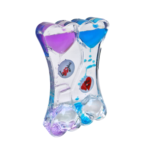 ENFEITE DECORATIVO TEMPORIZADOR DE ACRÍLICO  CORAÇÃO PARA MESA - 5607-B