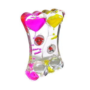 ENFEITE DECORATIVO TEMPORIZADOR DE ACRÍLICO  CORAÇÃO PARA MESA - 5607-C