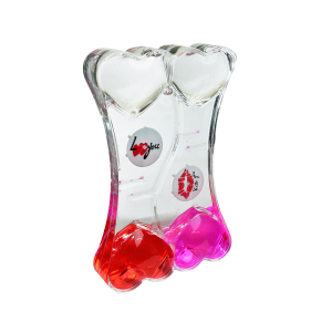 ENFEITE DECORATIVO TEMPORIZADOR DE ACRÍLICO  CORAÇÃO PARA MESA - 5607-D