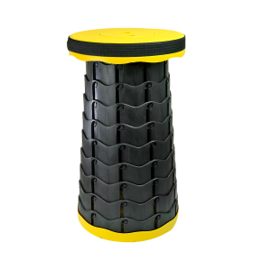 BANQUETA REDONDA RETRÁTIL DE PLÁSTICO 25X45CM - IM46219-AM