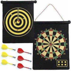 JOGO DE DARDOS PLACA MAGNETICA DUPLA FACE COM 6 DARDOS - FY5259