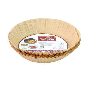 FORMA DESCARTÁVEL PARA AIR FRYER 15,5CMX4,5CM COM 50 UNIDADES - TRC5298