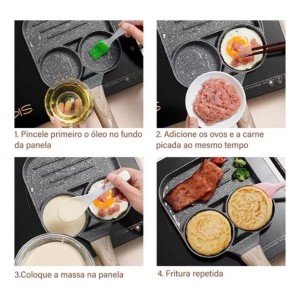 FRIGIDEIRA DE ALUMÍNIO COM 3 DIVISÓRIAS - 4276-A