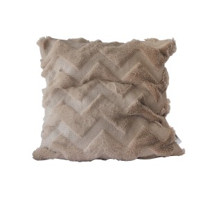CAPA DE ALMOFADA COM DETALHES GEOMÉTRICOS 44X44CM -2867-BG