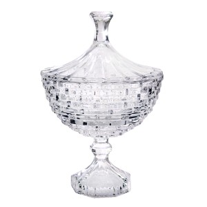 BOMBONIERE DE VIDRO STUDIO CRISTAL 27 X 18 CM - 9272CJBX