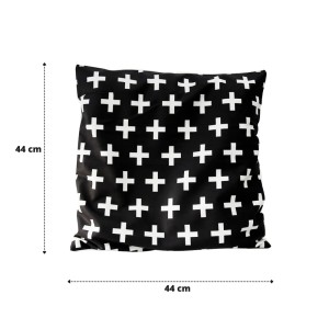 CAPA DE ALMOFADA ESTAMPA GEOMÉTRICA EM  TECIDO 100% POLIÉSTER 44X44CM - 3239-C