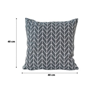 CAPA DE ALMOFADA ESTAMPA GEOMETRICA 100% POLIESTER 40X40CM - 2341-A