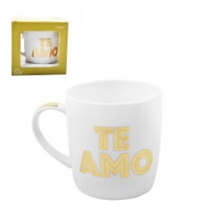 CANECA PORCELANA EU TE AMO 320 ML - DMP5210-AMO