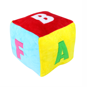 DADO DE PELÚCIA COM CHOCALHO E LETRAS - FC2582L