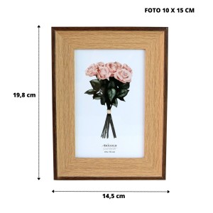 PORTA RETRATO DE PLÁSTICO 10X15CM - 3761-C