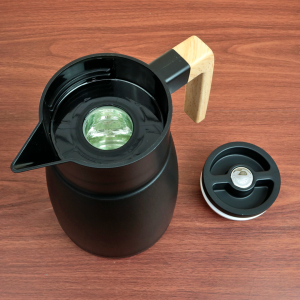 GARRAFA TÉRMICA PREMIUM COM CABO ABS 1 LITRO - 8718-PT