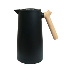 GARRAFA TÉRMICA PREMIUM COM CABO MADEIRA 1 LITRO - 8720-PT