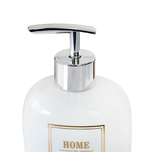 PORTA SABONETE LÍQUIDO DE PORCELANA OVAL 400ML - 3490-BR