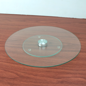 PRATO GIRATÓRIO 360° DE VIDRO 30CM PARA BOLOS - CA12527