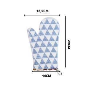 LUVA PARA COZINHA DE POLIESTER E SILICONE - TRC8588-E