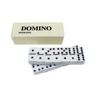 MINI JOGO DE DOMINÓ DE PLÁSTICO COM 28 PEÇAS NA CAIXA 2X4CM - 2024