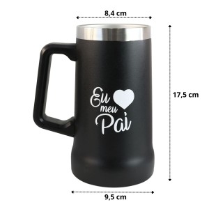 CANECA TÉRMICA DE INOX 750ML 