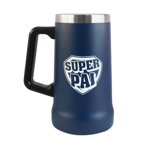 CANECA TÉRMICA DE INOX 750ML COM FRASE SUPER PAI - HG85052-D