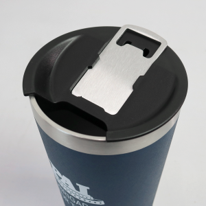 COPO TÉRMICO DE INOX COM TAMPA E ABRIDOR 