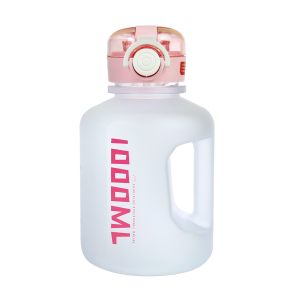 GARRAFA DE PLÁSTICO POLICARBONATO REDONDA COM CANUDO 1000ML - 4638-SAL