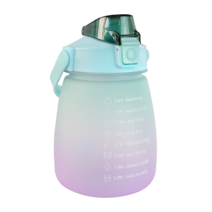 GARRAFA DE PLÁSTICO REDONDA COM CANUDO E ALÇA 900ML - 4174-VD