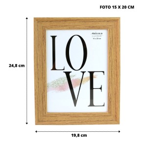 PORTA RETRATO DE PLÁSTICO 15X20CM - 3762-B