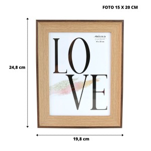 PORTA RETRATO DE PLÁSTICO 15X20CM - 3762-C