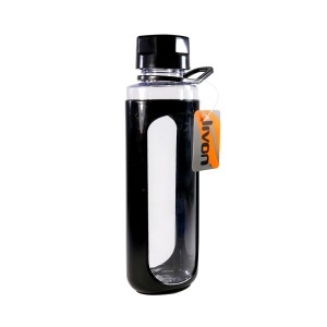 GARRAFA SQUEEZE DE PLASTICO 650  ML PARA AGUA SUCO ACADEMIA PRETA - 3004