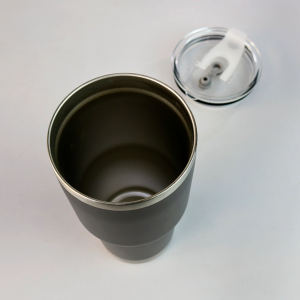 COPO TÉRMICO DE AÇO INOXIDÁVEL COM TAMPA 900ML - YT2293-PT