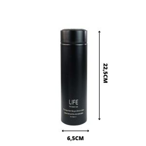 GARRAFA ISOTÉRMICA DE AÇO INOX COM INFUSOR 500ML - YT2181-PT