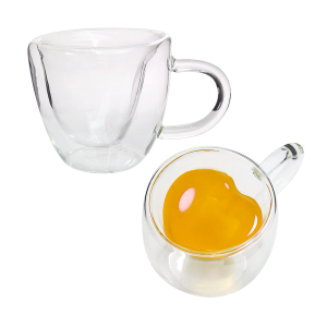 JOGO DE XÍCARA PAREDE DUPLA VIDRO BOROSSILICATO 2 PÇS - CA16083