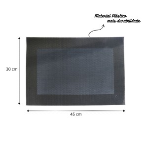 JOGO AMERICANO DE PLASTICO 30X45CM- 0937-9