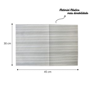 JOGO AMERICANO DE PLASTICO 30X45CM- 0937-12