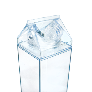GARRAFA DE PLÁSTICO CAIXA DE LEITE TRANSPARENTE 500ML - 4165